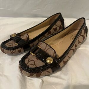 Coach Signature Brown Loafers